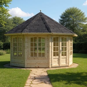 Octagonal Log Cabins
