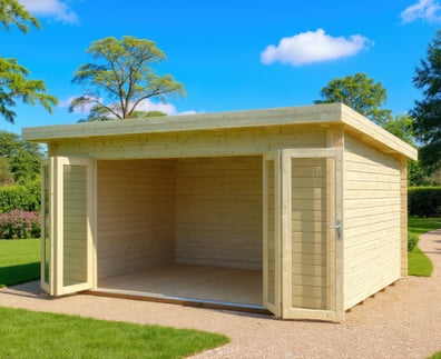 Palmako Lea 4.5m x 4m Pent Log Cabin
