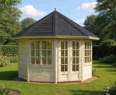 Palmako Veronica 3m x 3m Octagonal Log Cabin