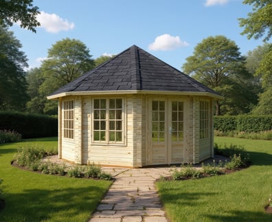 Palmako Hanna 4.2m x 4.2m Corner Log Cabin