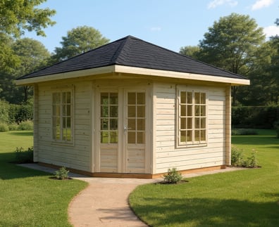 Palmako Melanie 3.3m x 3.3m Corner Log Cabin