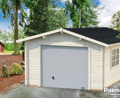 Palmako Roger 3.6m x 5.5m Wooden Garage with Sectional Door